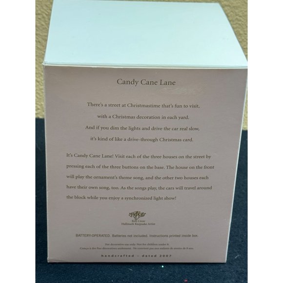 2007 Candy Cane Lane (Candy Cane Lane) Hallmark Keepsake Christmas Tree - Picture 3 of 15